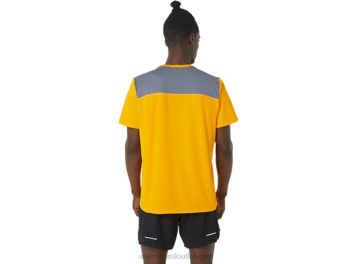 manga curta pr lyte masculina 462T1081 âmbar/metrópole Asics