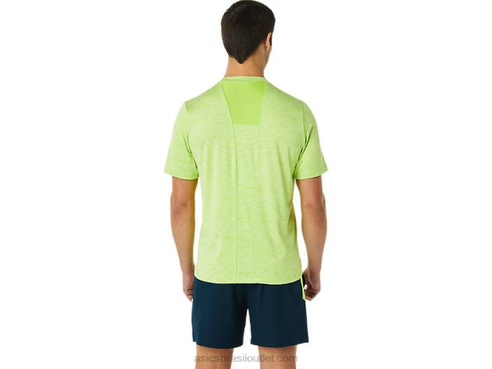 manga curta pr lyte masculina 462T1366 perigo urze verde Asics