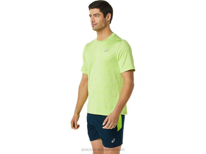manga curta pr lyte masculina 462T1366 perigo urze verde Asics