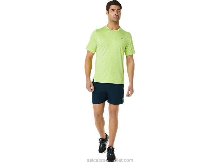manga curta pr lyte masculina 462T1366 perigo urze verde Asics