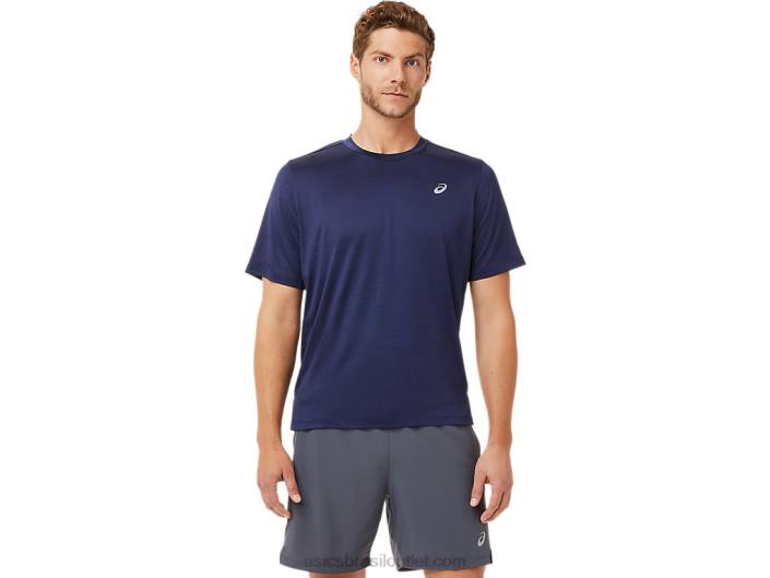 manga curta pr lyte masculina 462T2031 casaco de pavão Asics