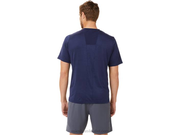 manga curta pr lyte masculina 462T2031 casaco de pavão Asics