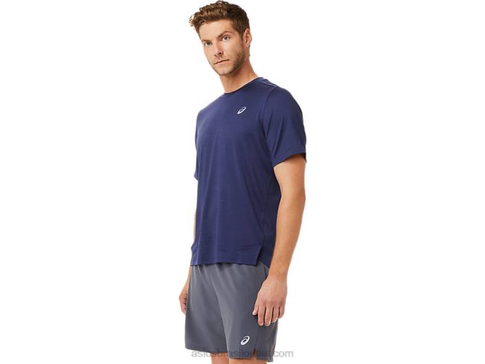 manga curta pr lyte masculina 462T2031 casaco de pavão Asics