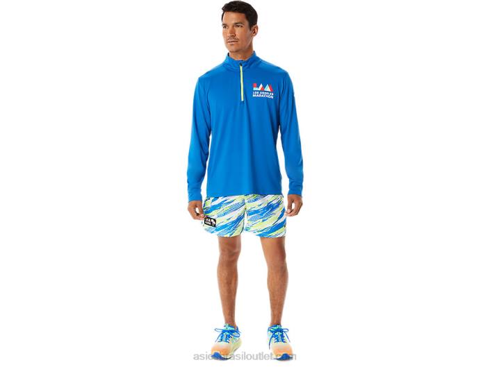 meia zip lam pronto para homem 462T1339 lago drive/hazard green Asics