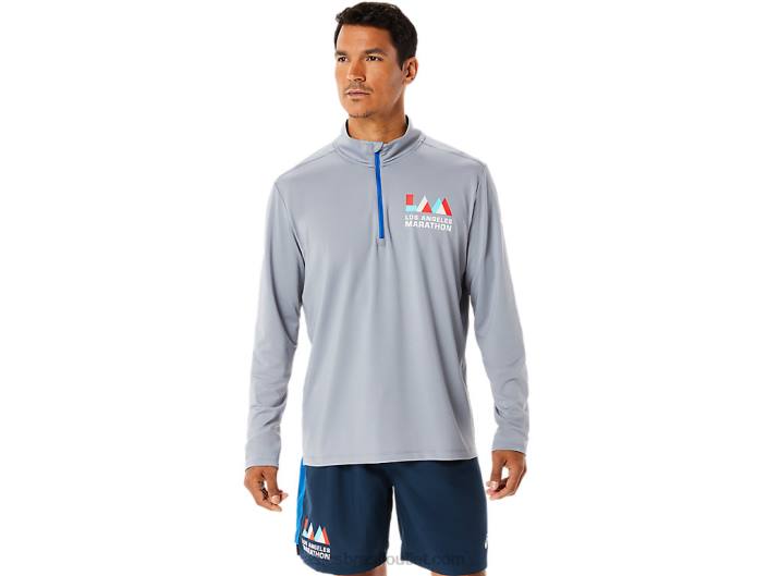 meia zip lam pronto para homem 462T1340 passeio de folha de rocha/lago Asics
