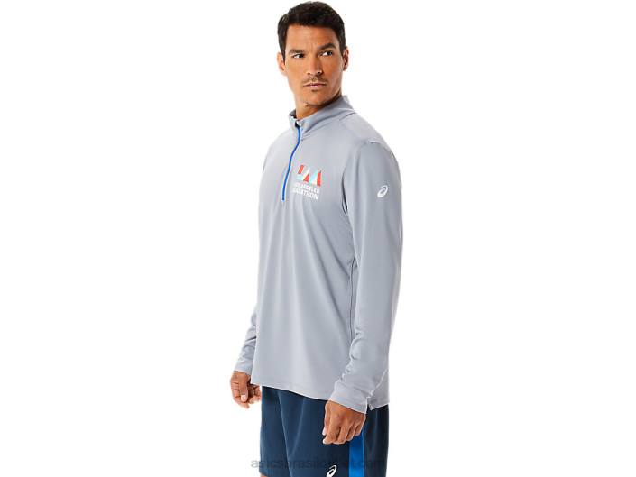 meia zip lam pronto para homem 462T1340 passeio de folha de rocha/lago Asics