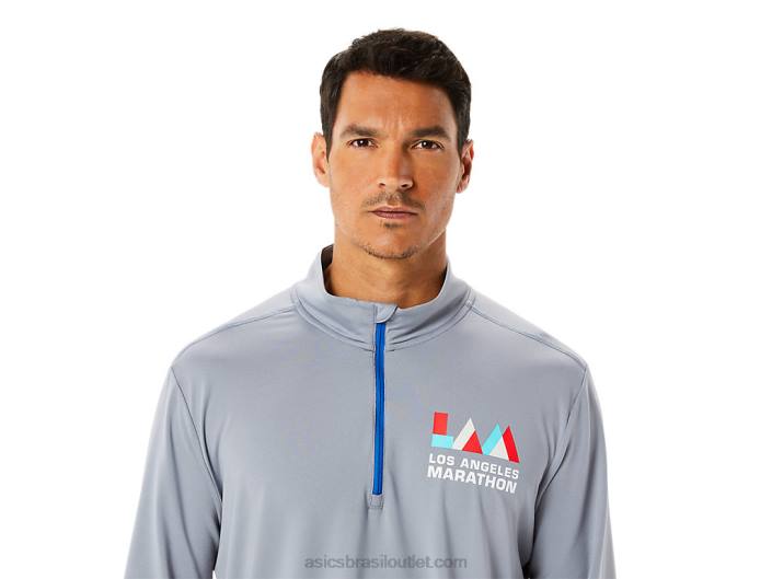meia zip lam pronto para homem 462T1340 passeio de folha de rocha/lago Asics