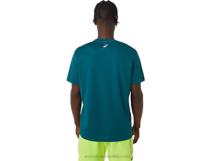 pronto-conjunto masculino ii manga curta wc 462T1235 pinho aveludado Asics