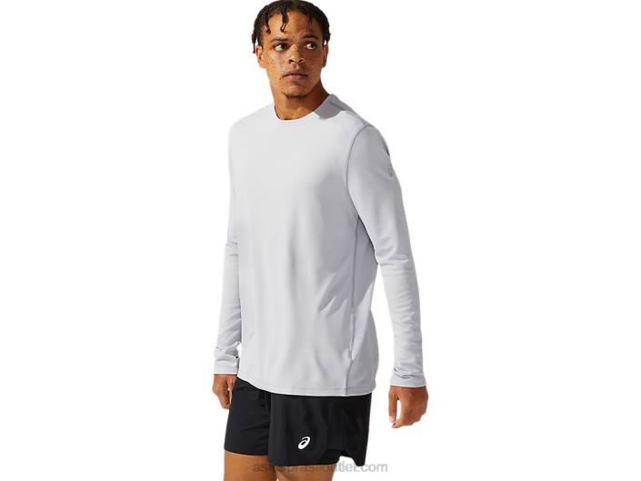 pronto-conjunto masculino ii manga longa 462T1095 cinza médio Asics