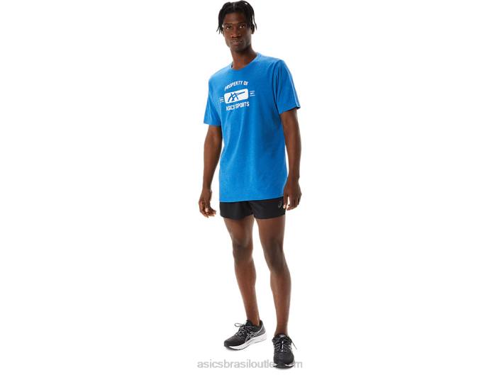 propriedade de manga curta de camiseta esportiva 462T1231 urze do passeio do lago Asics