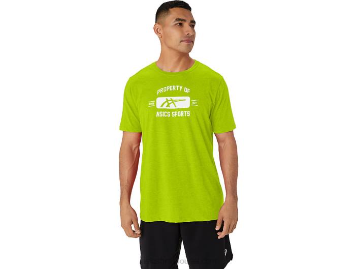 propriedade de manga curta de camiseta esportiva 462T14 raspas de limão Asics