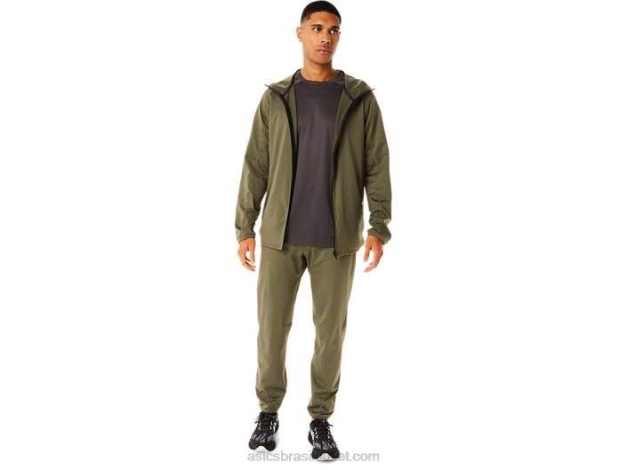 top de manga curta ativo masculino 462T763 cinza obsidiana Asics