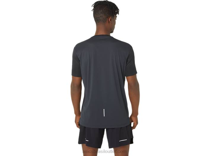 top de manga curta em mesh lite-show 462T120 desempenho preto Asics