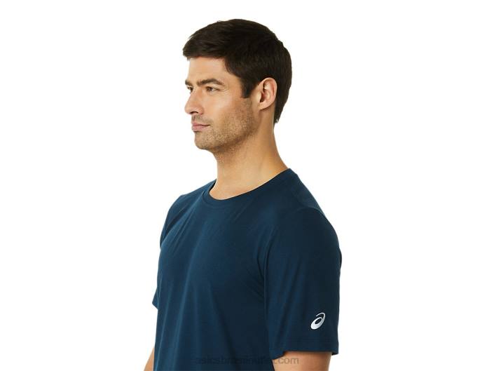 top de manga curta hthr tech para homem 462T1449 urze do passeio do lago Asics
