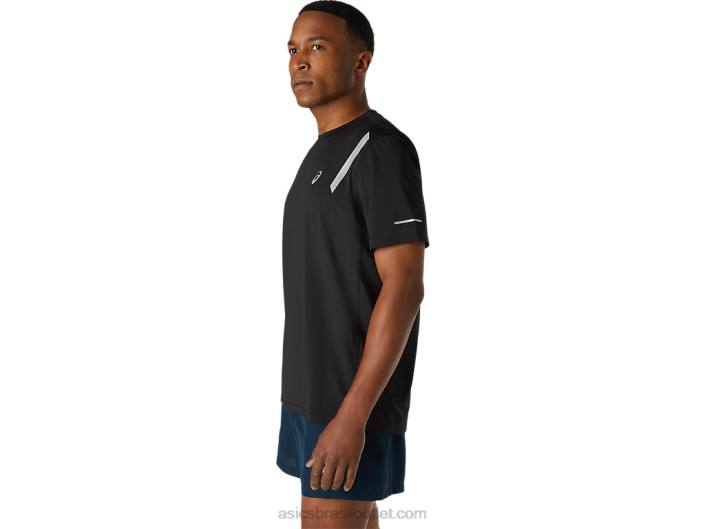 top de manga curta lite-show masculino 462T1671 desempenho preto Asics