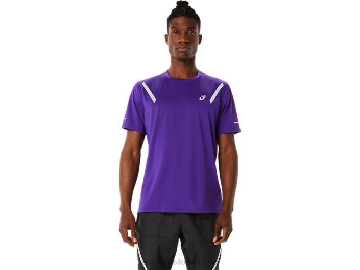top de manga curta lite-show masculino 462T844 geléia de uva Asics