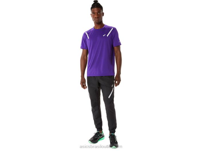 top de manga curta lite-show masculino 462T844 geléia de uva Asics