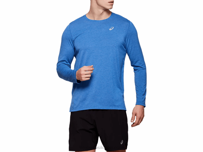 top de manga longa dorai masculino 462T2093 urze azul Asics