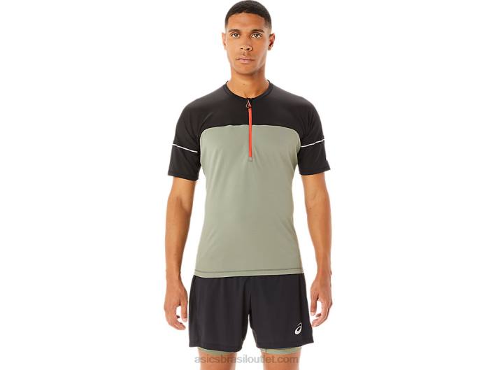 top fujitrail masculino 462T1088 verde líquen/preto performance Asics