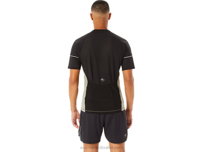 top fujitrail masculino 462T1088 verde líquen/preto performance Asics