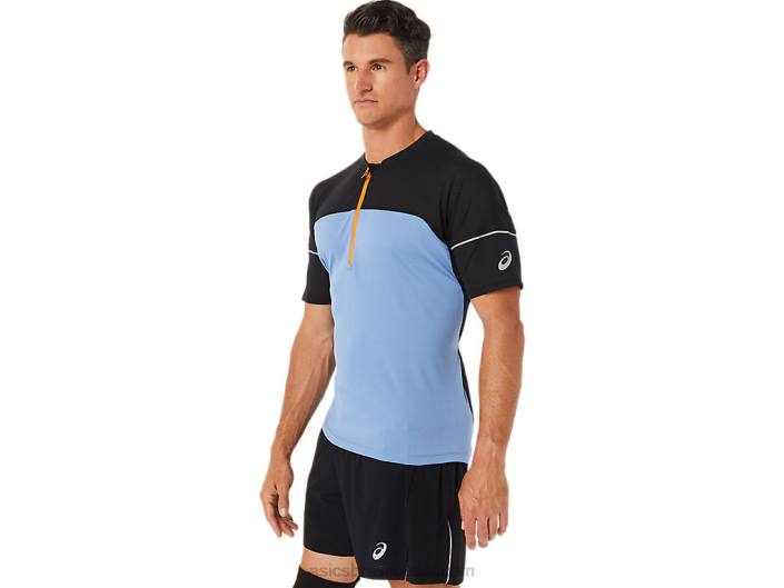 top fujitrail masculino 462T1433 azul harmonia/performance preto Asics