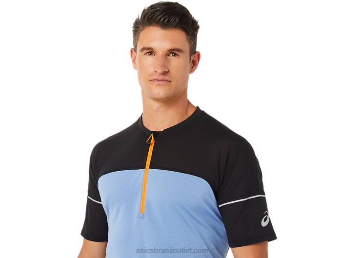 top fujitrail masculino 462T1433 azul harmonia/performance preto Asics