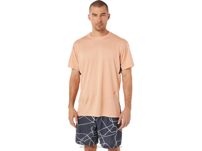 top masculino de manga curta com estampa gel-cool 462T1452 duna de verão urze Asics