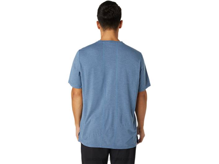 top masculino manga curta dorai 462T1826 urze azul tempestade Asics