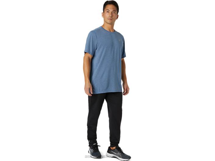 top masculino manga curta dorai 462T1826 urze azul tempestade Asics