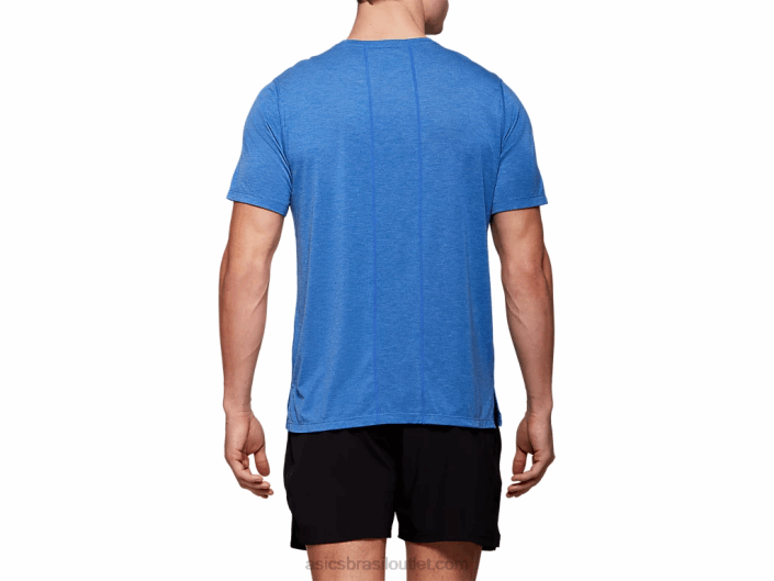 top masculino manga curta dorai 462T2121 urze azul Asics