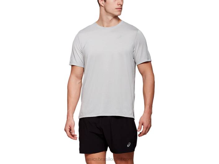 top masculino manga curta dorai 462T2123 urze cinza claro Asics