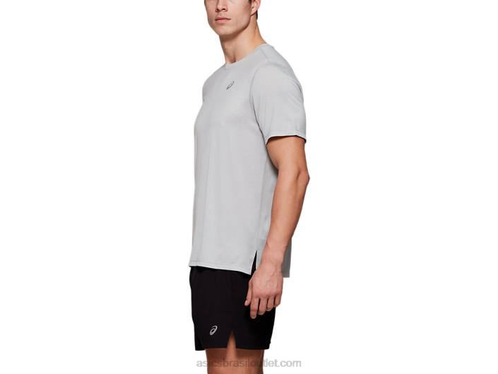 top masculino manga curta dorai 462T2123 urze cinza claro Asics