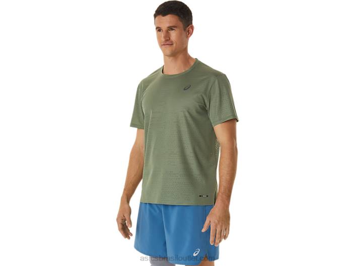 top ventilate actibreeze masculino manga curta 462T1042 líquen verde Asics