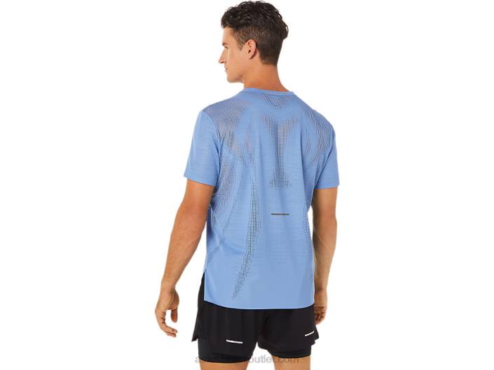 top ventilate actibreeze masculino manga curta 462T1325 harmonia azul Asics
