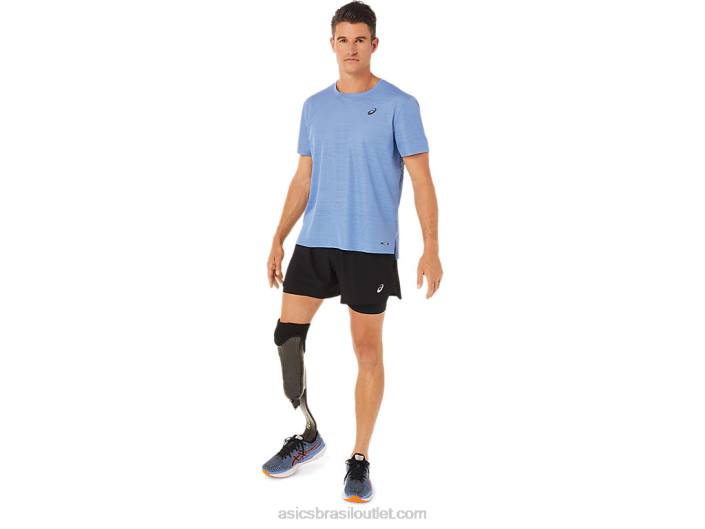 top ventilate actibreeze masculino manga curta 462T1325 harmonia azul Asics