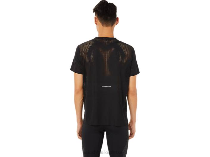 top ventilate actibreeze masculino manga curta 462T1390 desempenho preto Asics