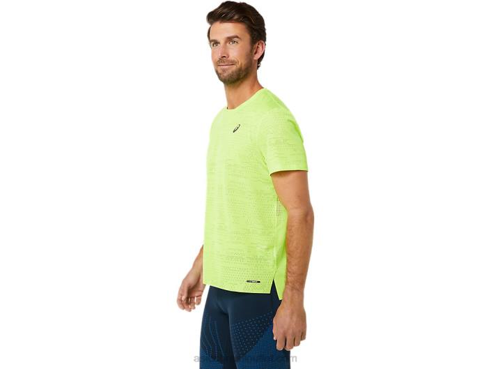 top ventilate actibreeze masculino manga curta 462T1392 perigo verde Asics