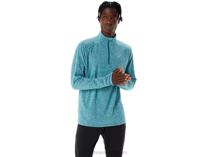 train sana 1/2 zip para homem 462T1068 urze de pinheiro de veludo Asics