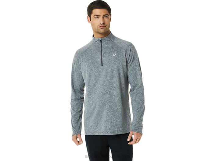train sana 1/2 zip para homem 462T1414 urze cinza escuro Asics