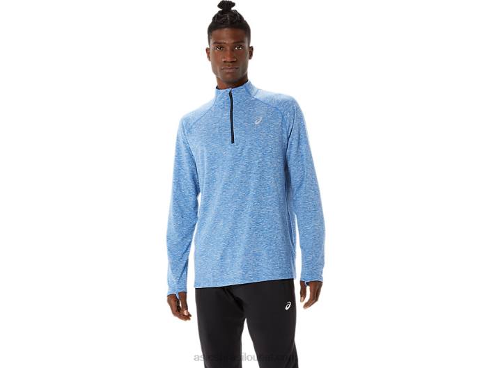 train sana 1/2 zip para homem 462T1470 lago drive urze/azul francês Asics
