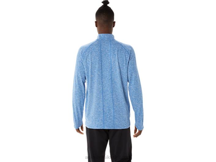 train sana 1/2 zip para homem 462T1470 lago drive urze/azul francês Asics
