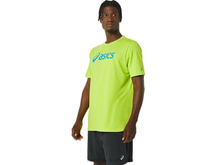 xg camiseta com logo lockup de manga curta 462T1121 raspas de limão Asics