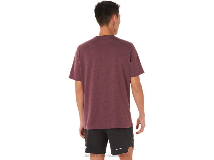 xg camiseta com logo lockup de manga curta 462T1463 urze marte profundo Asics