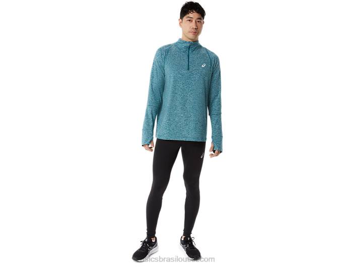 zíper masculino thermopolis quarto 462T957 urze de pinheiro de veludo Asics