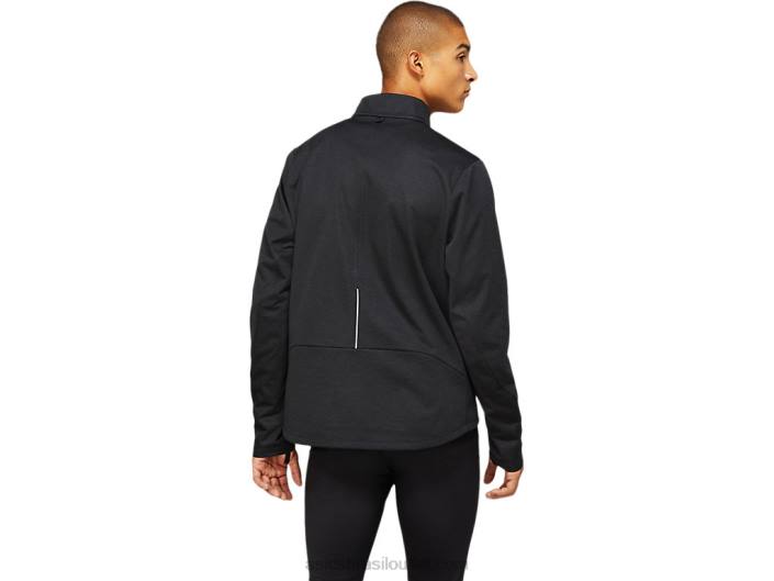 jaqueta de inverno masculina lite-show 462T1645 desempenho preto Asics