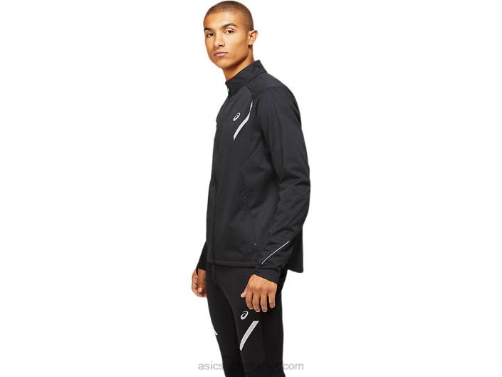 jaqueta de inverno masculina lite-show 462T1645 desempenho preto Asics