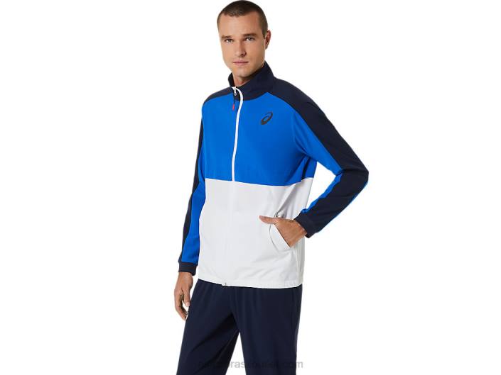 jaqueta de jogo masculina 462T533 atum azul/meia-noite Asics