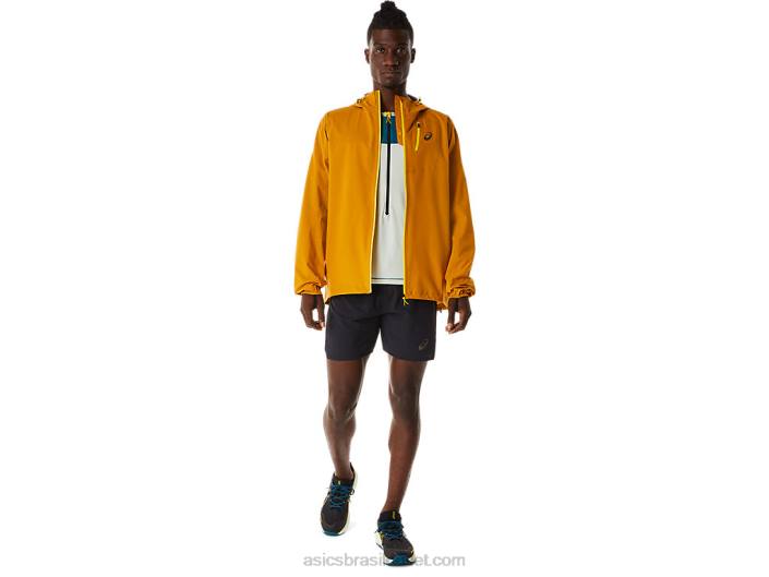 jaqueta impermeável fujitrail masculina 462T545 tempestade de areia Asics