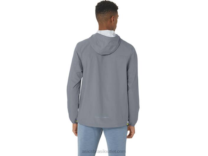 jaqueta impermeável masculina 462T246 folha de rocha/raspas de limão Asics