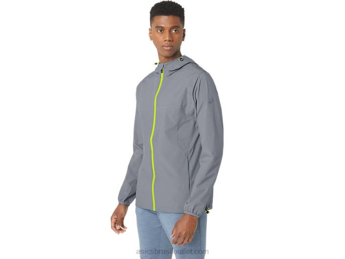jaqueta impermeável masculina 462T246 folha de rocha/raspas de limão Asics